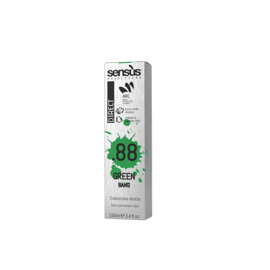 Sens.ùs DIRECT BANG - Přímá Barva 88 GREEN 100 ml