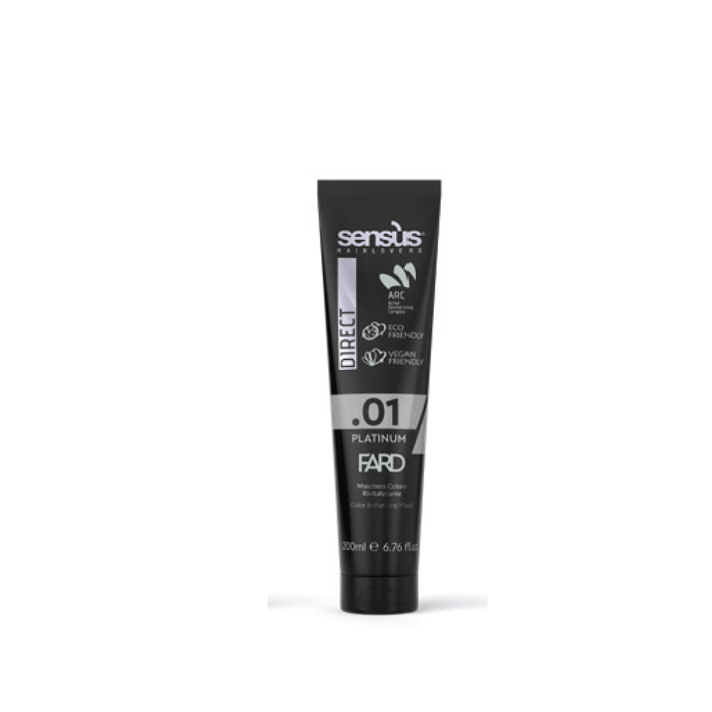 Sens.ùs DIRECT FARD - Barevná maska 01 PLATINOVÁ 200 ml